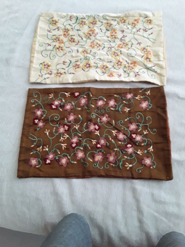Funda cojines bordados