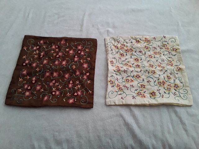 Funda cojines bordados