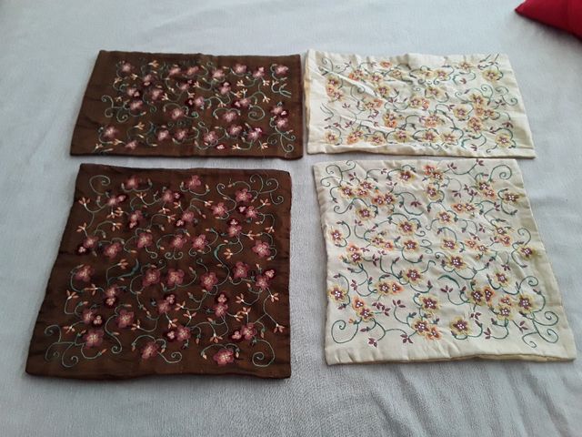 Funda cojines bordados