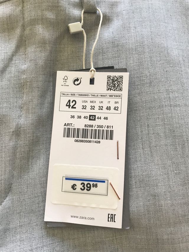 Pantalón de pinzas de ZARA MAN