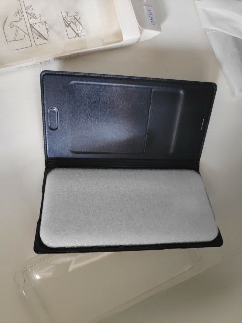 Funda libro flip piel negra Samsung Galaxy S5