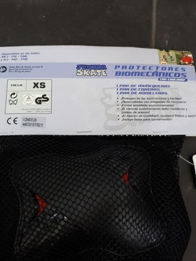 Conjunto de 6 protectores:codos, muñecas, rodillas