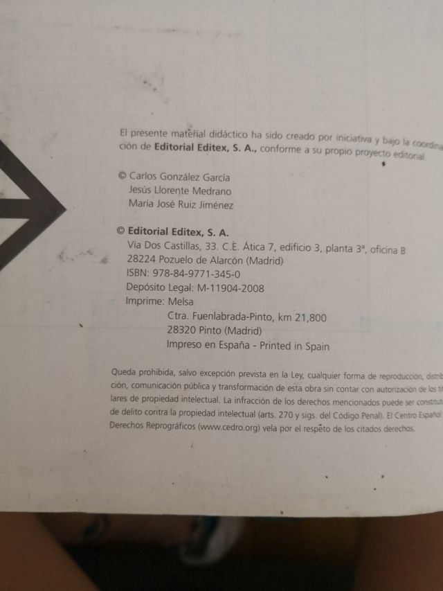 libro matemáticas 1°bachillerato
