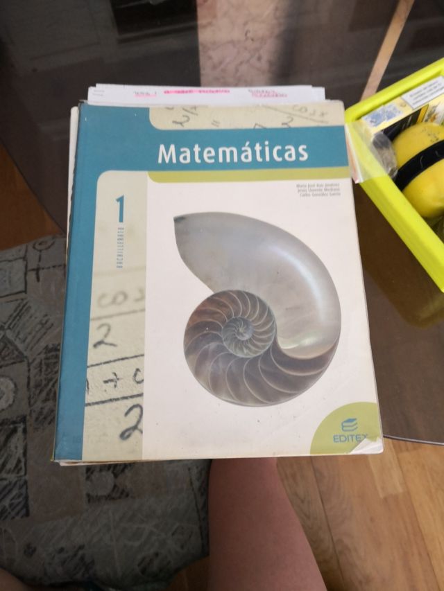libro matemáticas 1°bachillerato