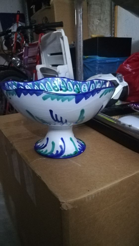 Frutero de cerámica de Fajalauza