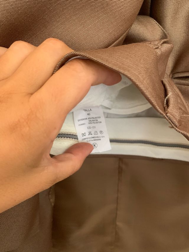 Traje sastrería talla 40