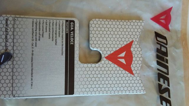 GUANTE MOTO DAINESE VELOCE BLANCO ROJO