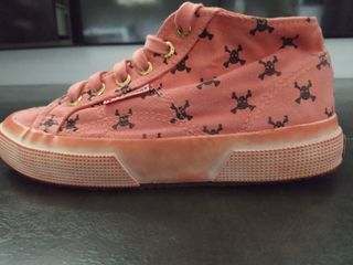 superga niño naranja