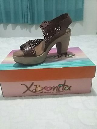 Sandalias De En Sevilla Tacón Mano Segunda Wallapop Piel 8XOPkwn0