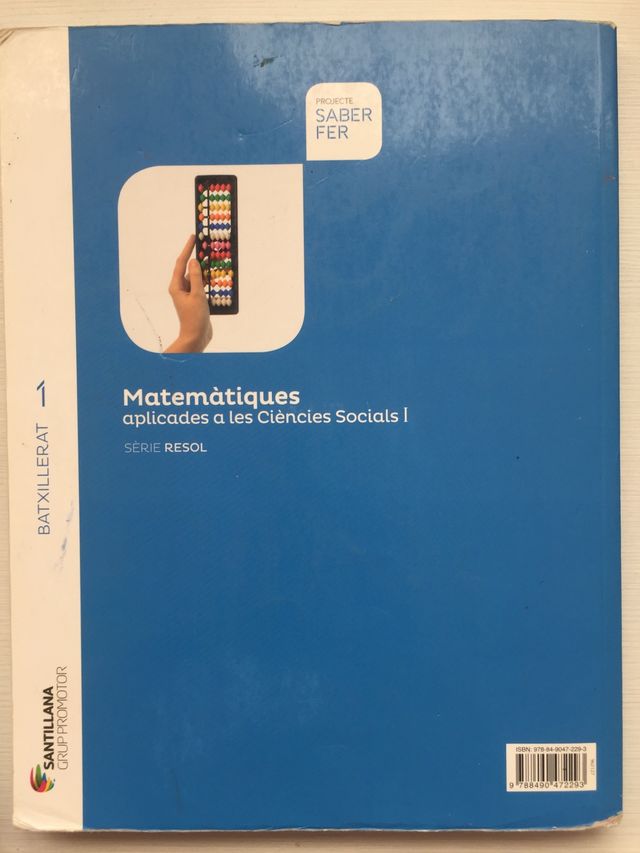 Llibre mathematiques applicato al cs 1er di batx