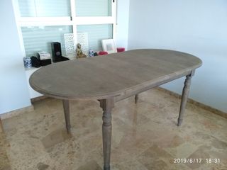 Valencia Mesa Ovalada Mano Wallapop Segunda Comedor De En OTXuPZiwkl