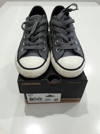 converse niño piel gris converse niño piel gris