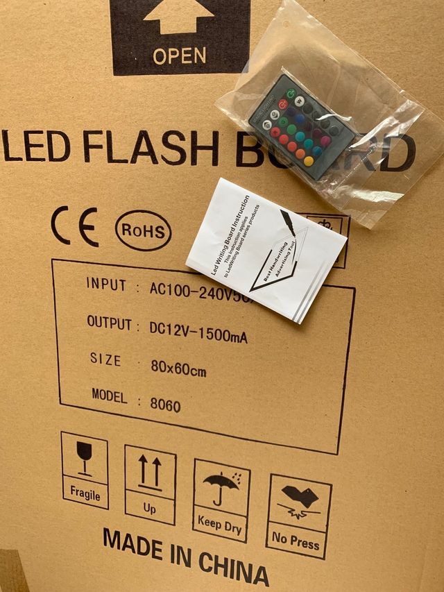 pizarra de led nuevas