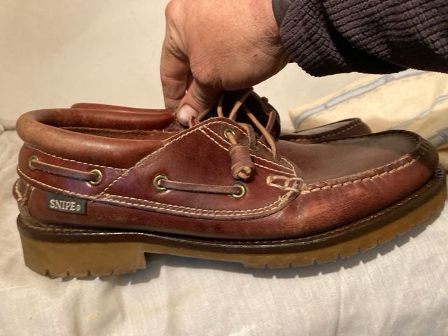 Zapatos de cuero snipe