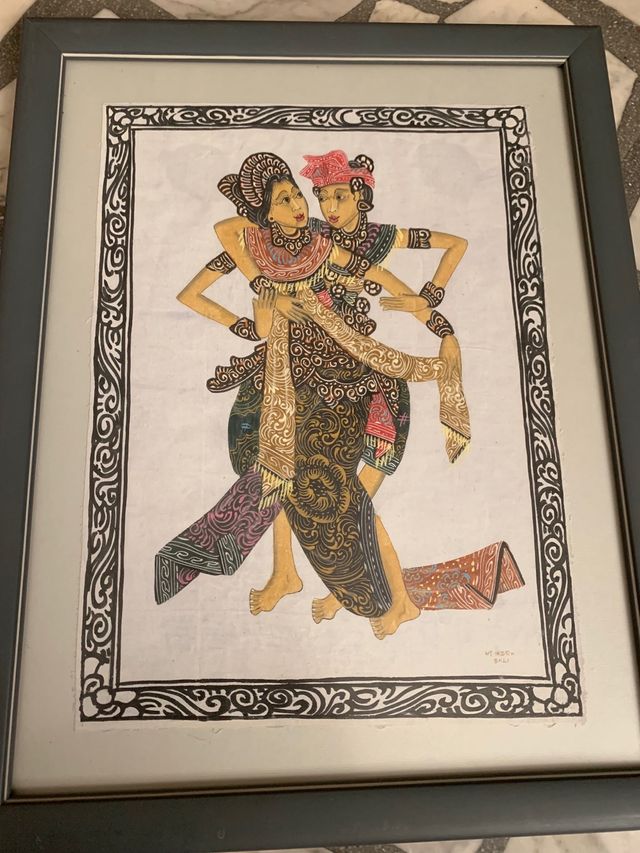 Láminas pintadas a mano Bali