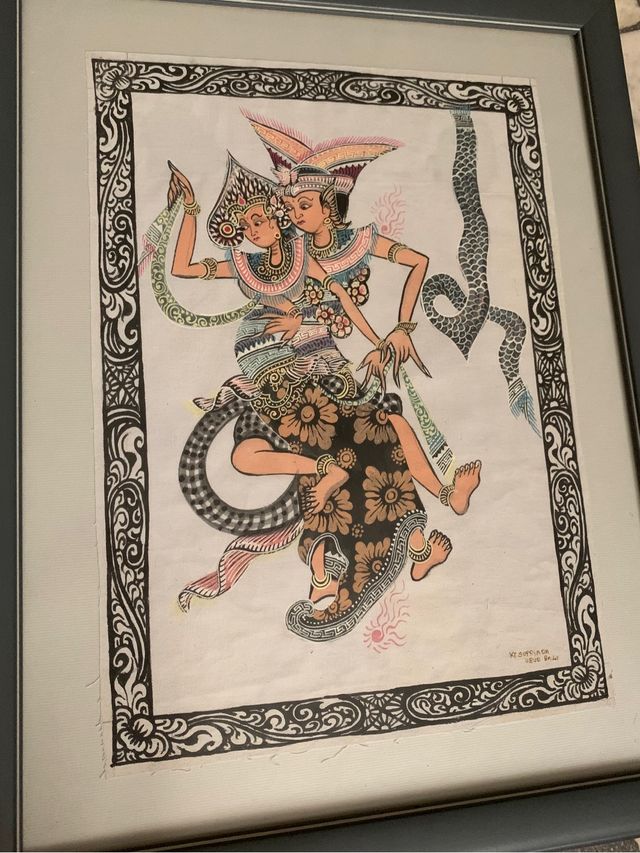 Láminas pintadas a mano Bali