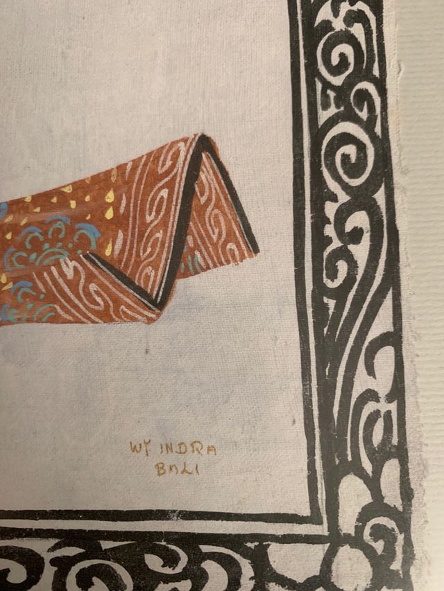 Láminas pintadas a mano Bali