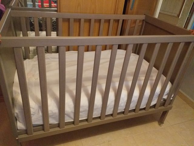 CUNA CAMA+ruedas 60*120cm