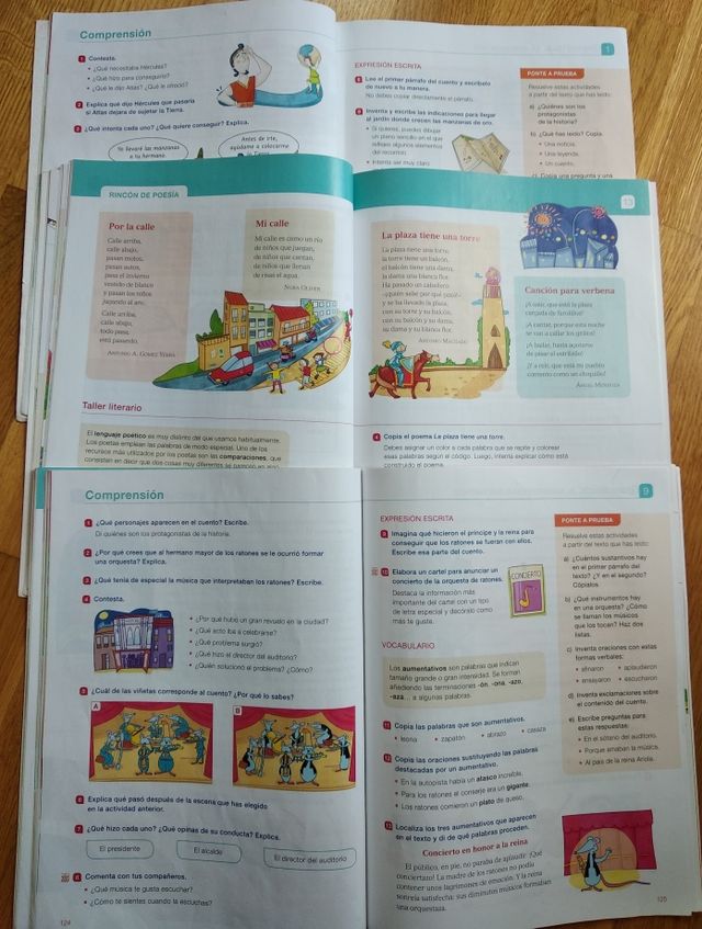 Libros escolares lengua 3° primaria Santillana