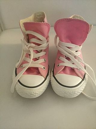 zapatillas converse niña rosa