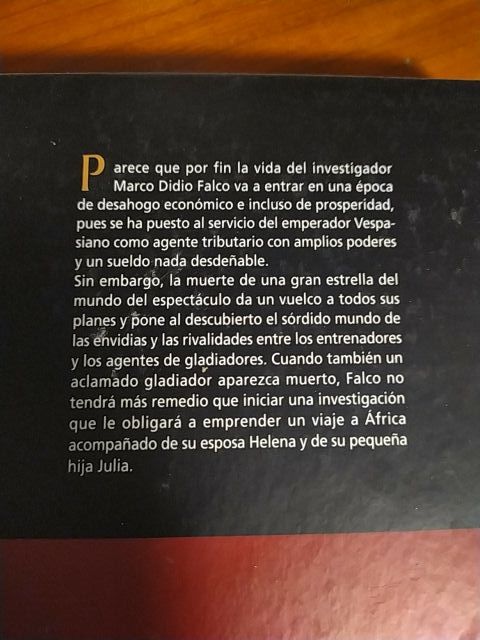 A los leones. Lindsey Davis. Novela histórica