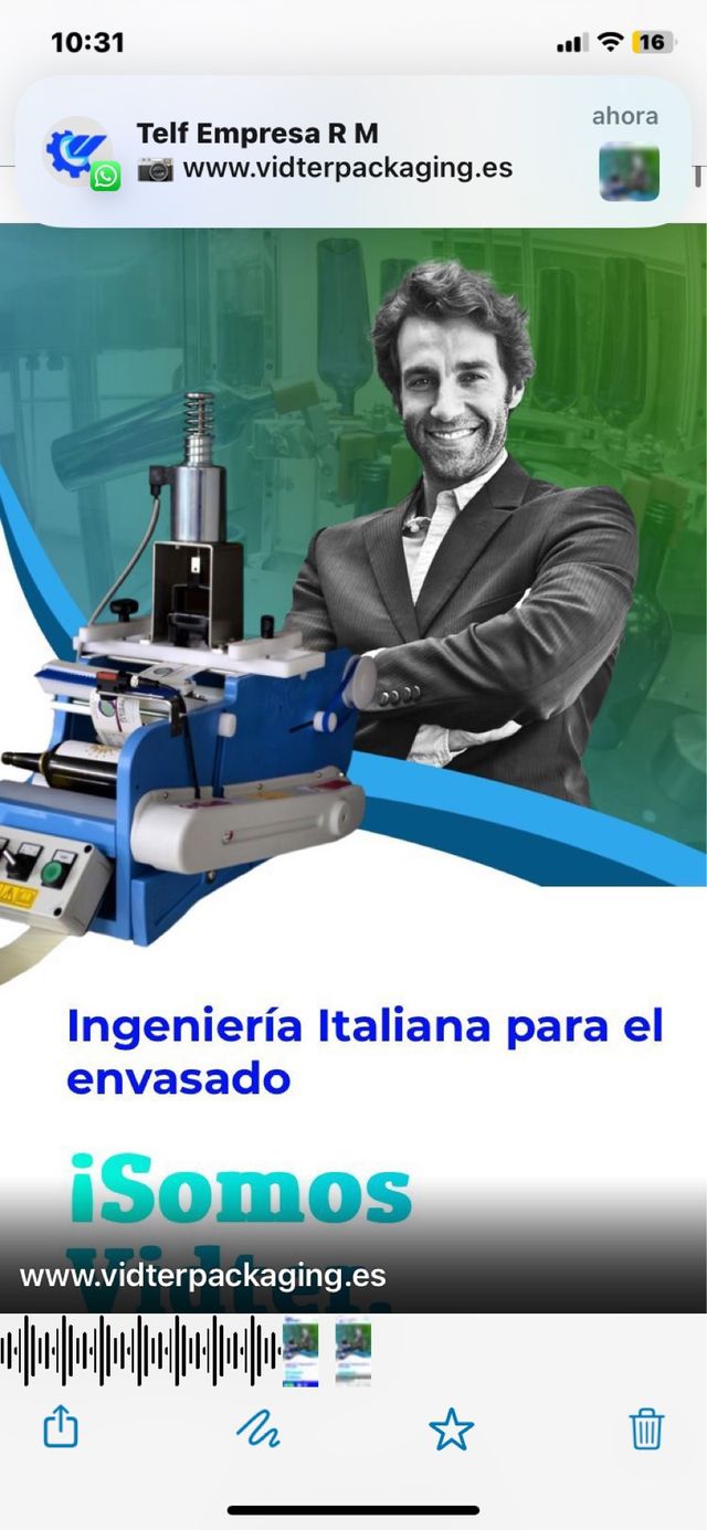 Maquinaria para el envasado