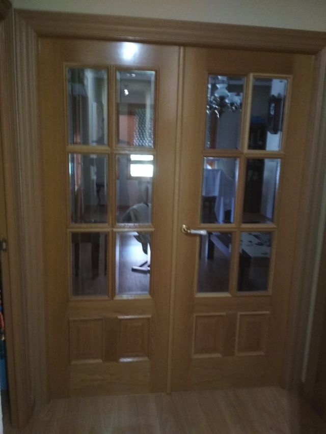 Puertas de paso macizas roble plafonada