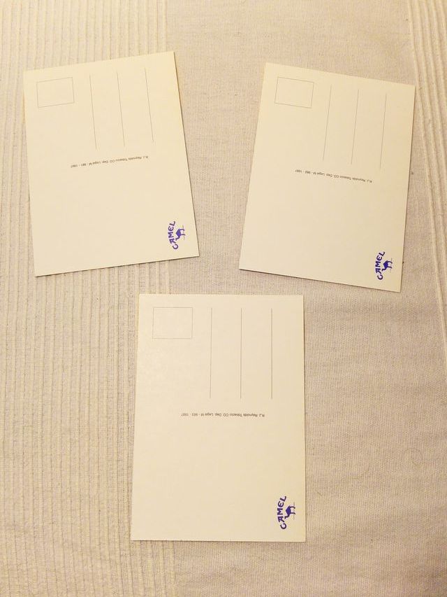 Tarjetas postales CAMEL