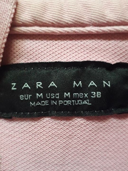 Polo rosa hombre Zara