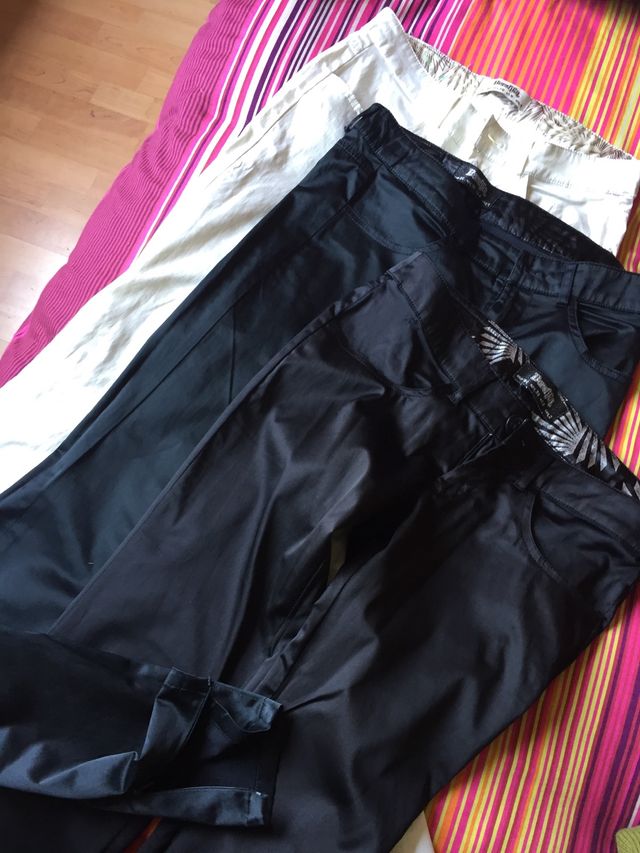 Pantalones raso, 5€ pantalón
