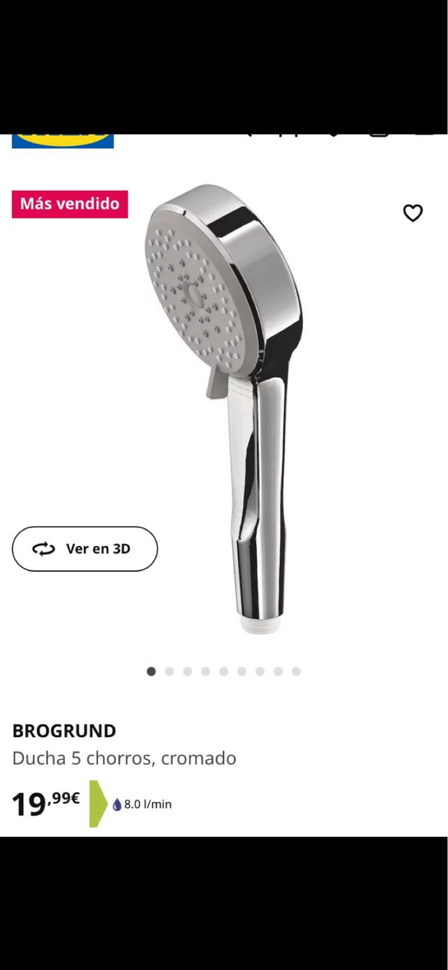 MANGOS ALCACHOFA DUCHA BROGRUND