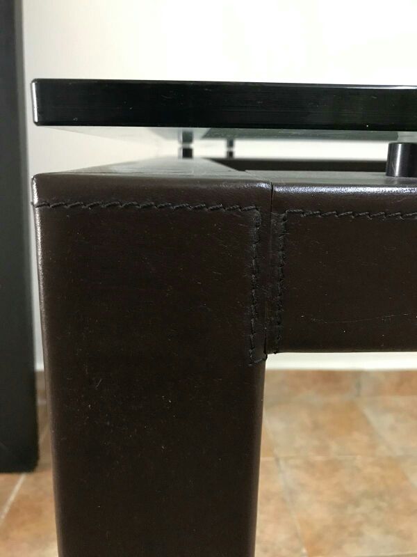 Tavolo da pranzo in cristallo, design italiano