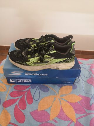 skechers go run 5 naranja