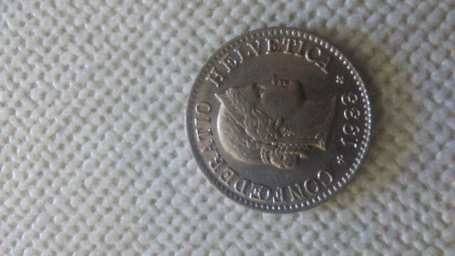 moneda suiza de 1933