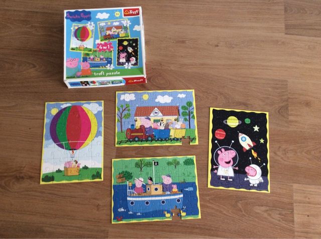 4 puzzles de peppa Pig
