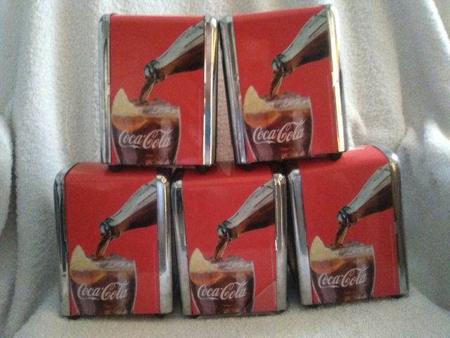 Dispensador de servilletas de Coca-cola