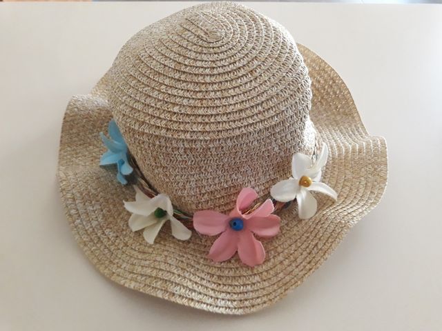 sombrero paja niña