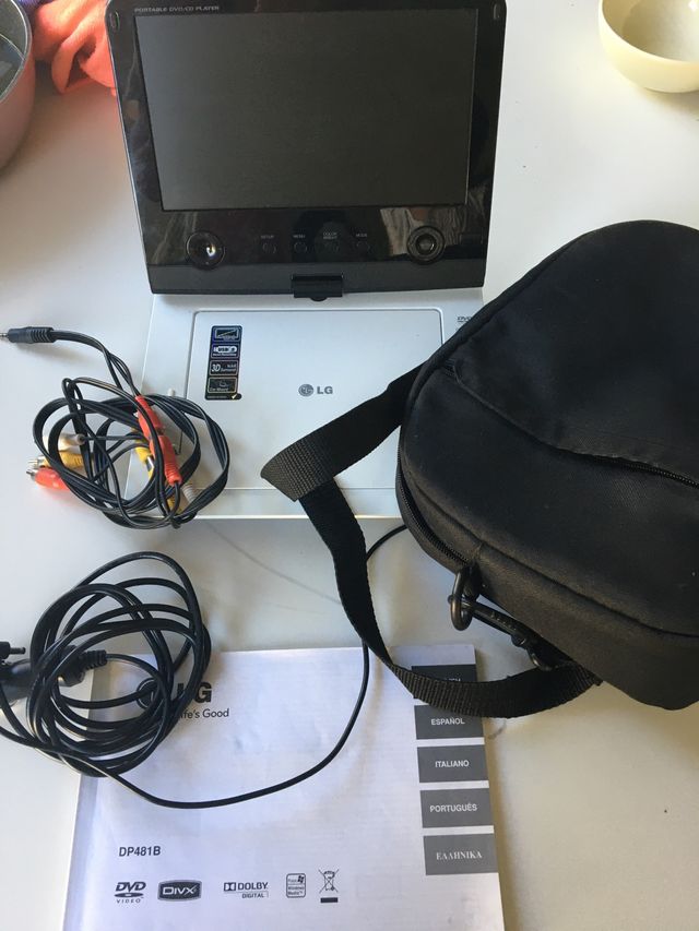 DVD portátil LG, con patalla portátil