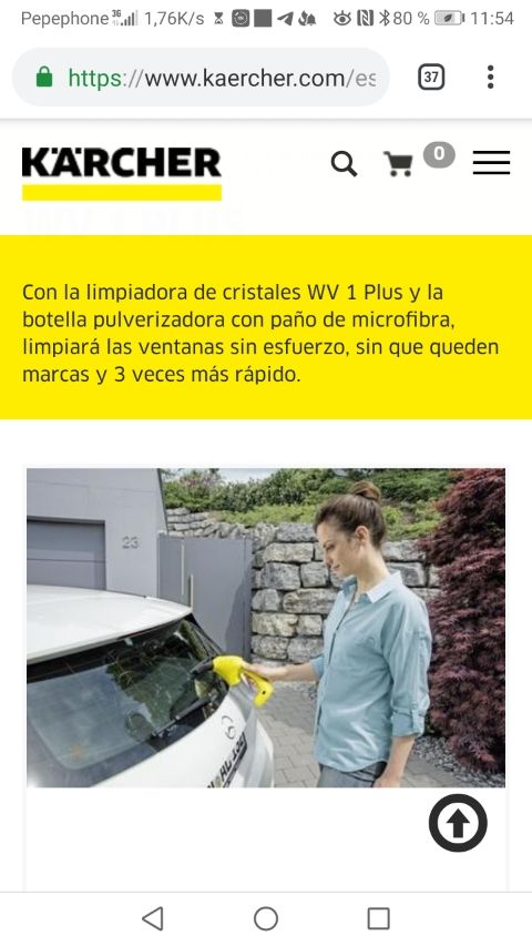 karcher WV1 plus limpiadora de cristales y azulejo