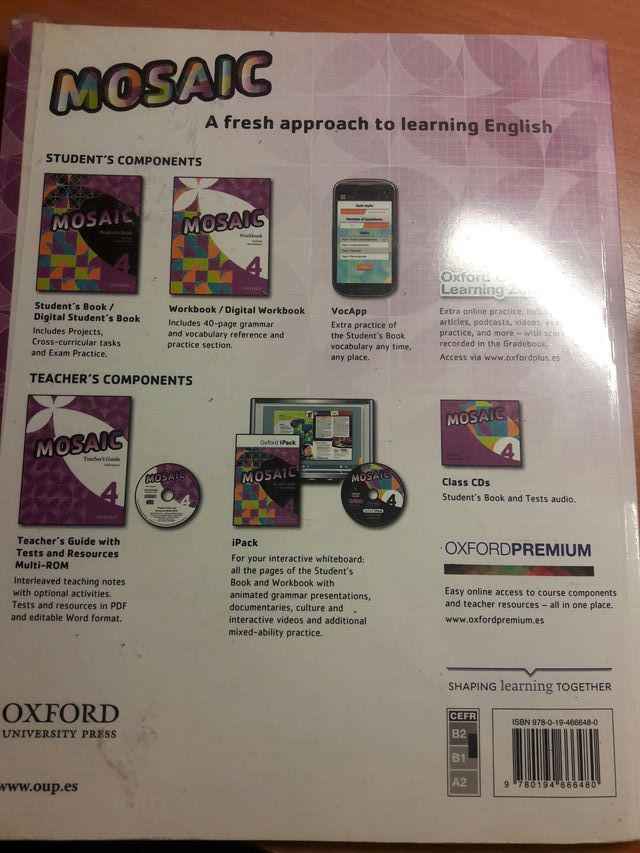 Mosaic 4. Workbook. Oxford.