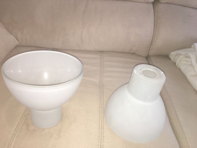 Pantallas de lampara de techo Blancas