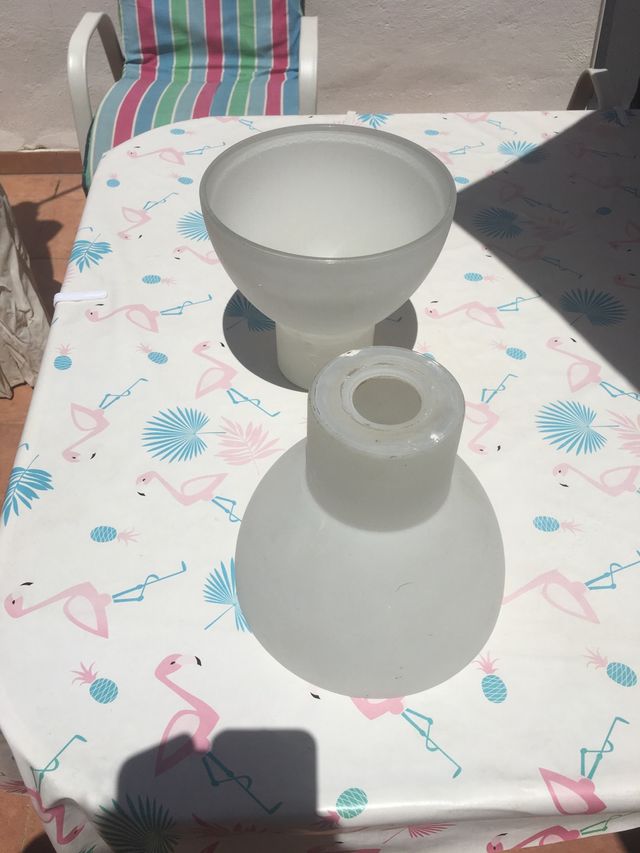 Pantallas de lampara de techo Blancas