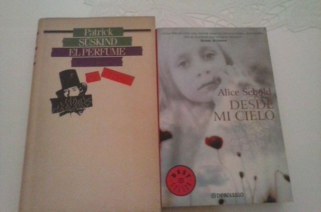 LIBRO EL PERFUME Y LIBRO DESDE  MI CIELO