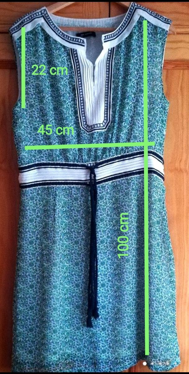 Vestido sin mangas de flores, MIA DONNA. Talla XL.