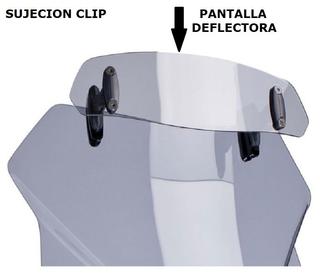 PANTALLA DEFLECTORA PARA CÚPULA DE MOTO CLIP