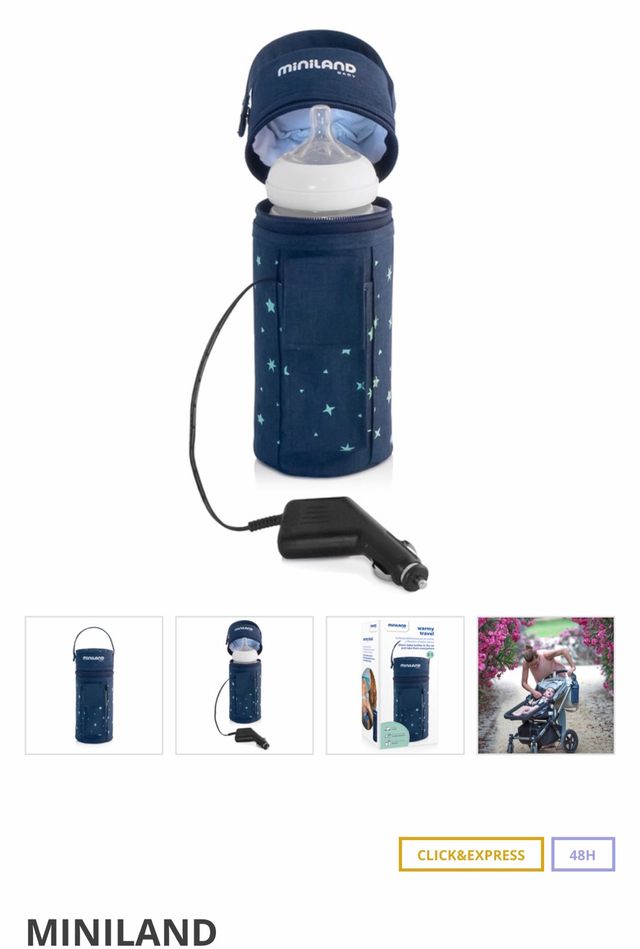 Calienta biberon coche