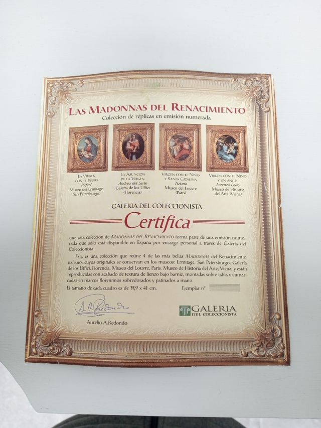 Lote de 4 Cuadros de Vírgenes