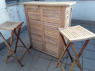 Mueble bar jardín de segunda mano en WALLAPOP