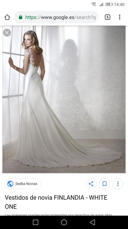 vestido novia st Patrick white one  finlandia