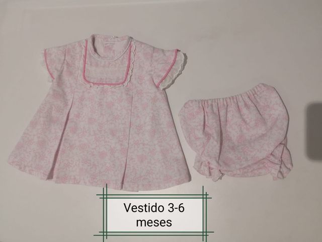 Vestido con braguita rosas